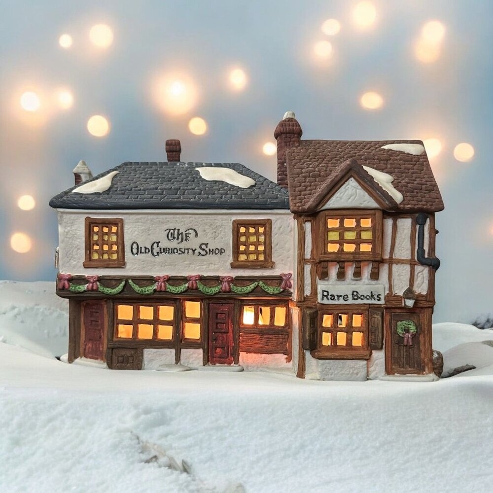 Dept 56 The Old Curiosity Shop Dickens Christmas Village Lighted Building - 1987